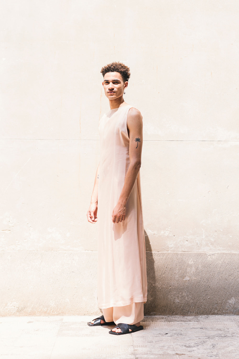 HOUMI DRESS 100% BEMBERG Cyclamen/Powder Pink-9