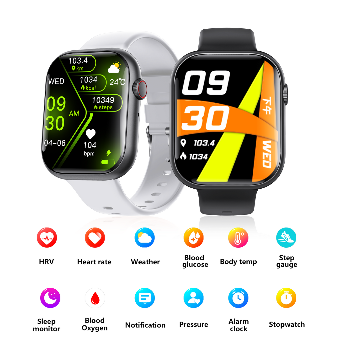 Smart Watch for Men Women Health: blood sugar monitor blood lipids Uric acid