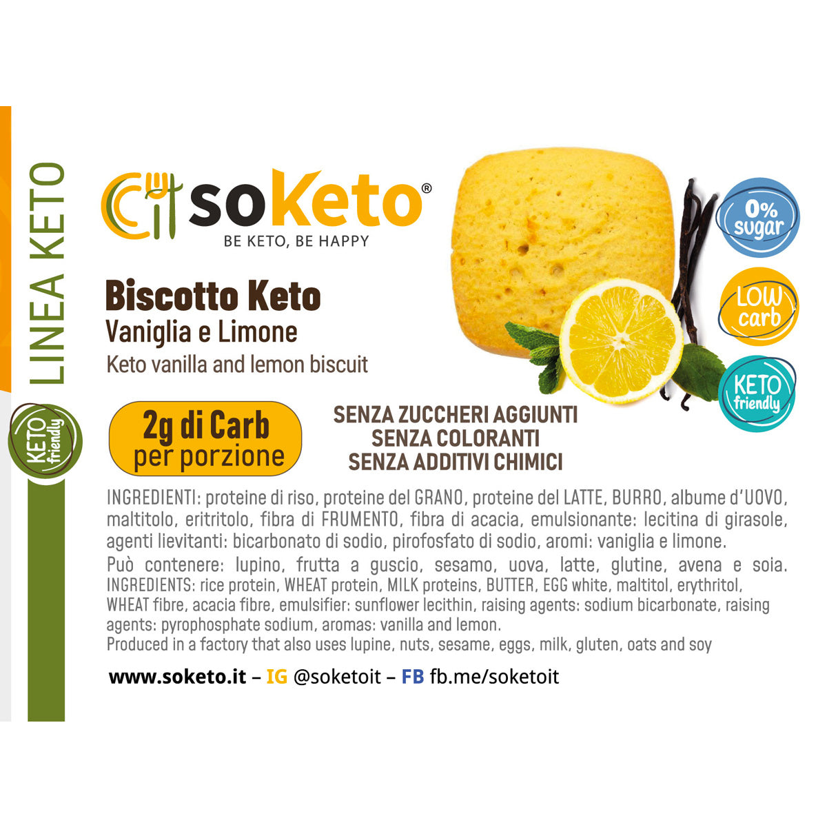 Keto Vanilla and Lemon Cookies