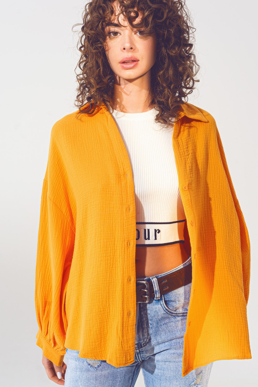 Loose Fit Shirt in Orange