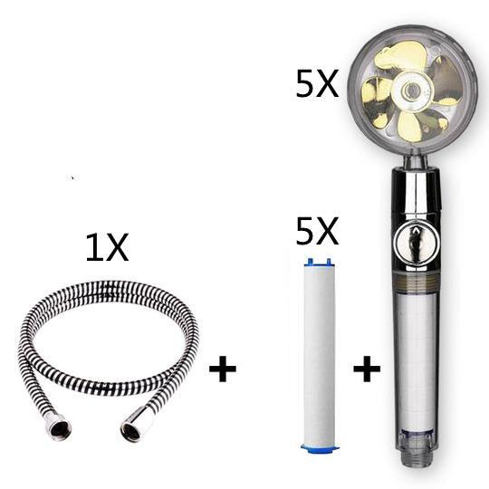 Revitalizing High-Pressure Water-Saving Shower Head