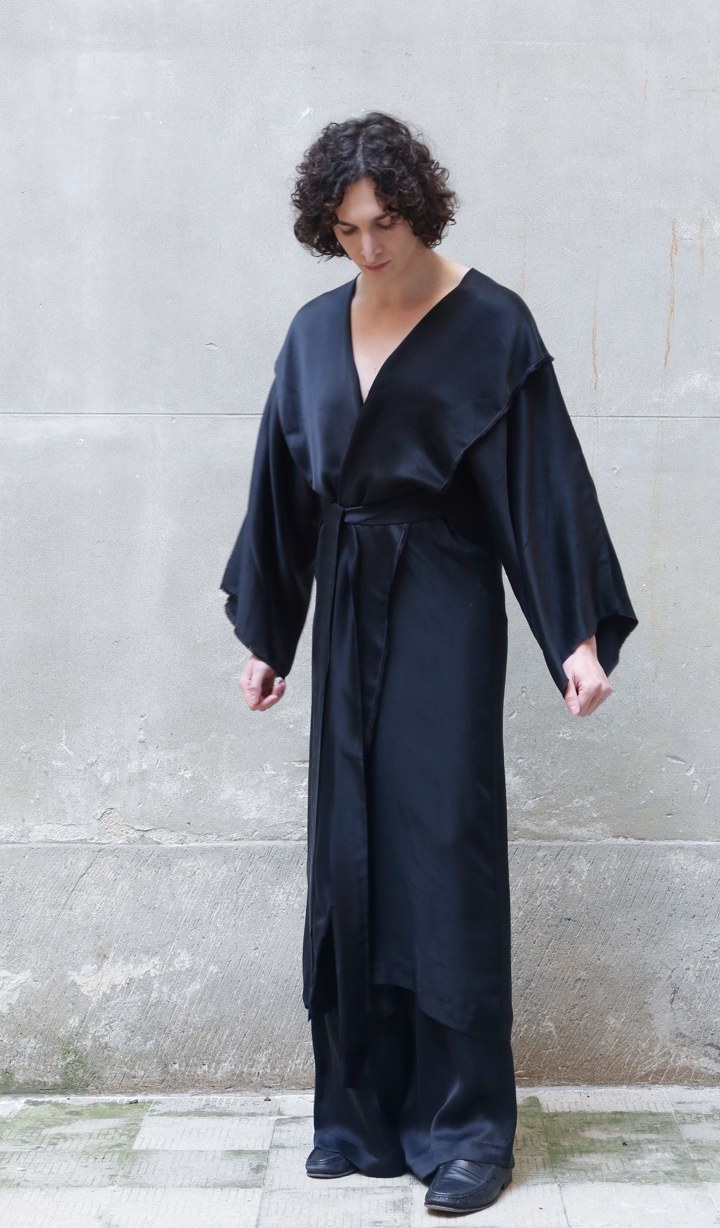 Bemberg Kimono Wrap Dress-8