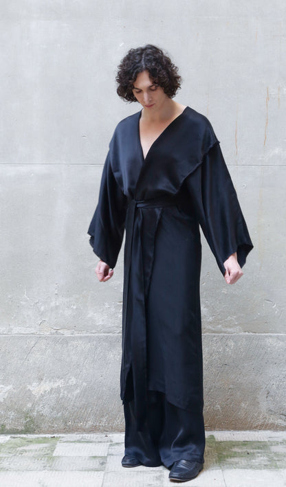 Bemberg Kimono Wrap Dress-8