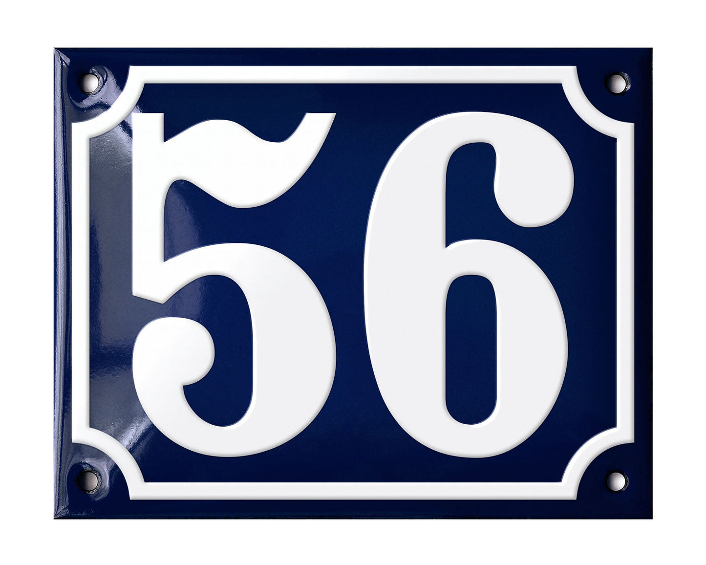 Blue Enamel House Number 51-100 In Stock
