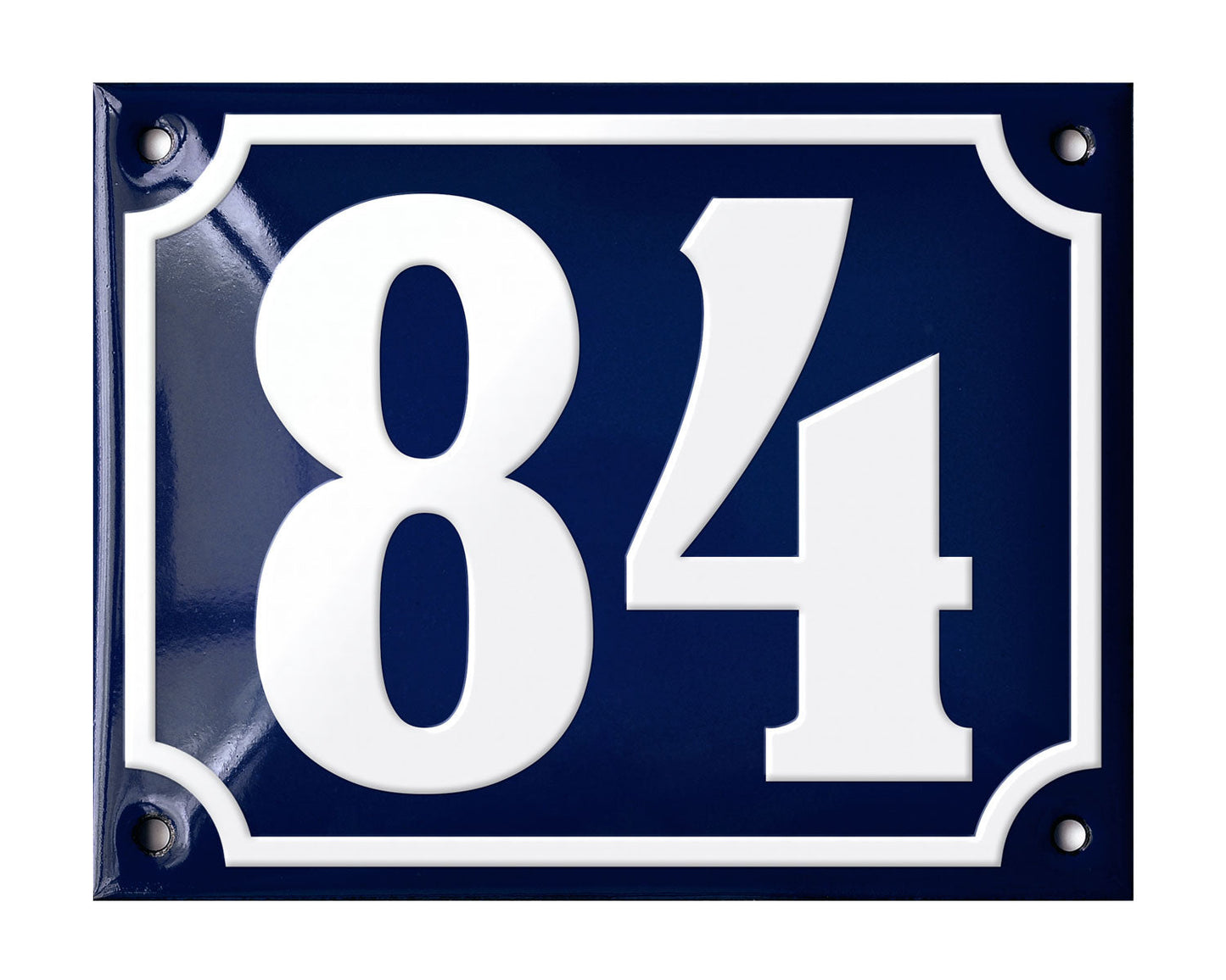 Blue Enamel House Number 51-100 In Stock
