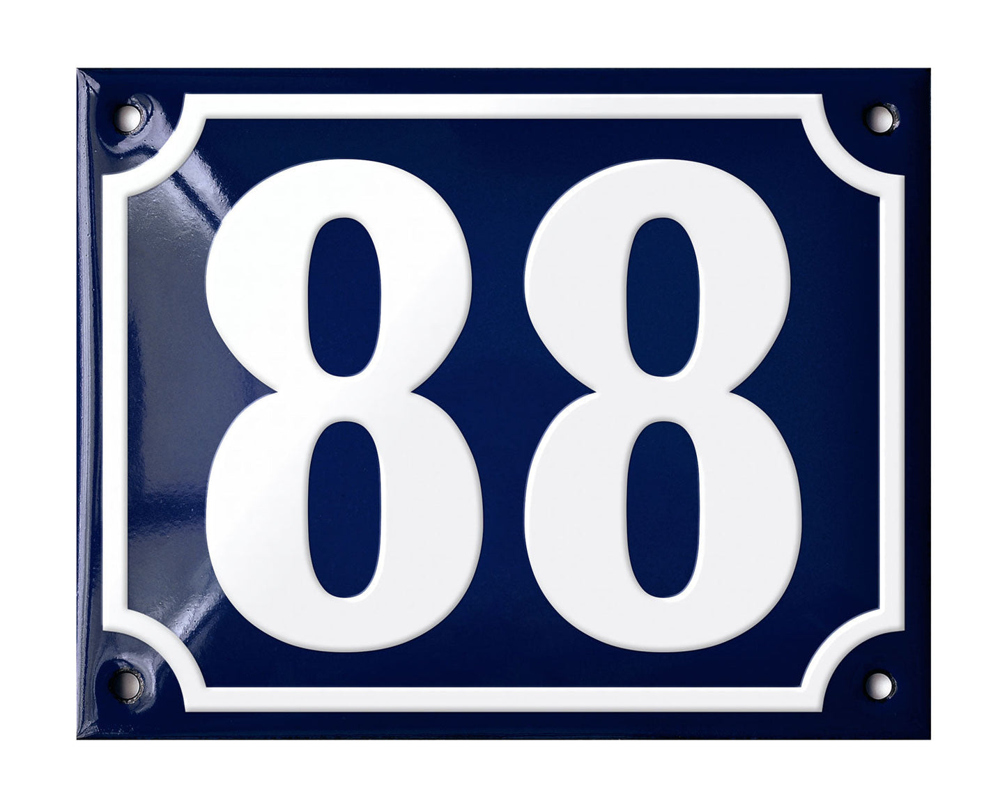 Blue Enamel House Number 51-100 In Stock