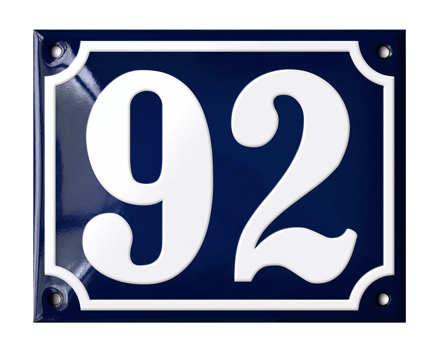 Blue Enamel House Number 51-100 In Stock