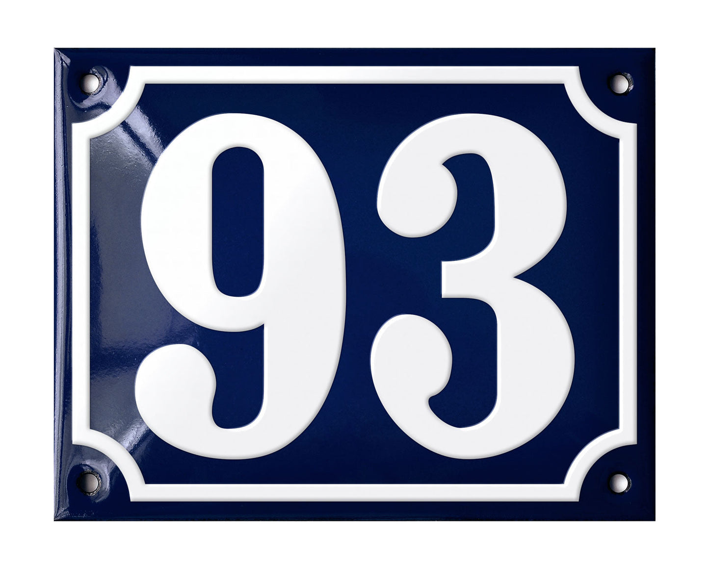 Blue Enamel House Number 51-100 In Stock