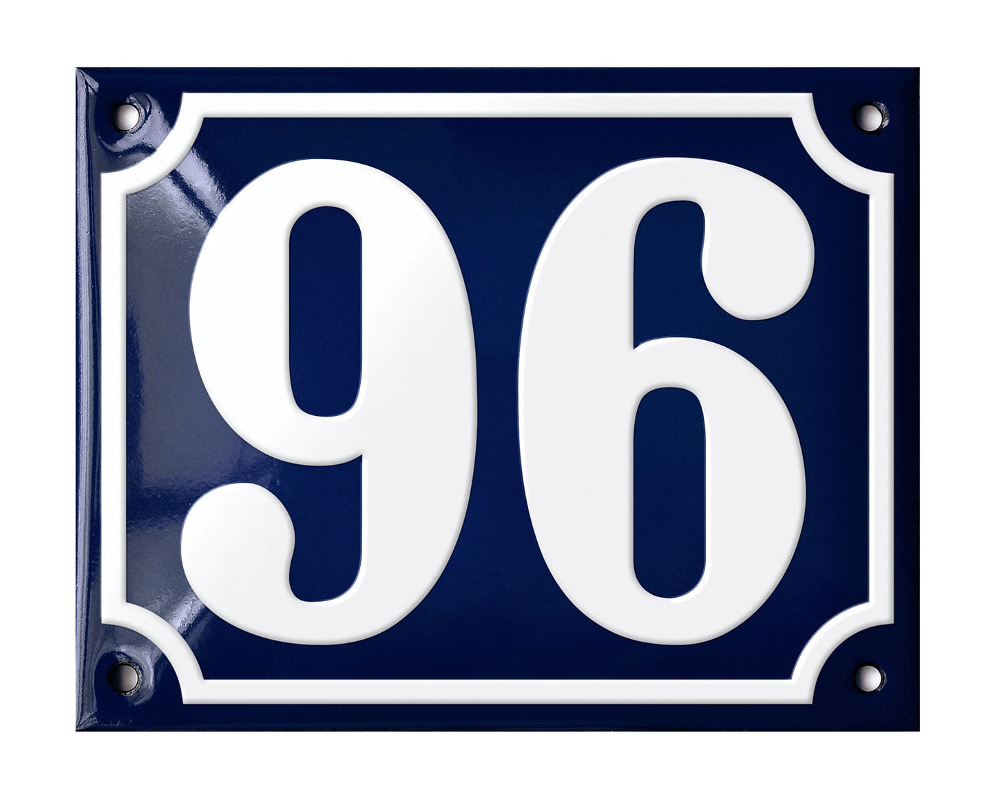 Blue Enamel House Number 51-100 In Stock