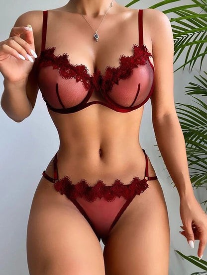 2-Piece Lazy Days Bra and G-String Set - S/M/L/XL/2XL-0