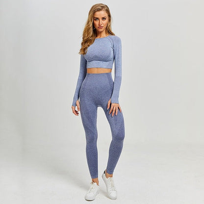 2 pieces gym set workout clothes for women vital seamless yoga