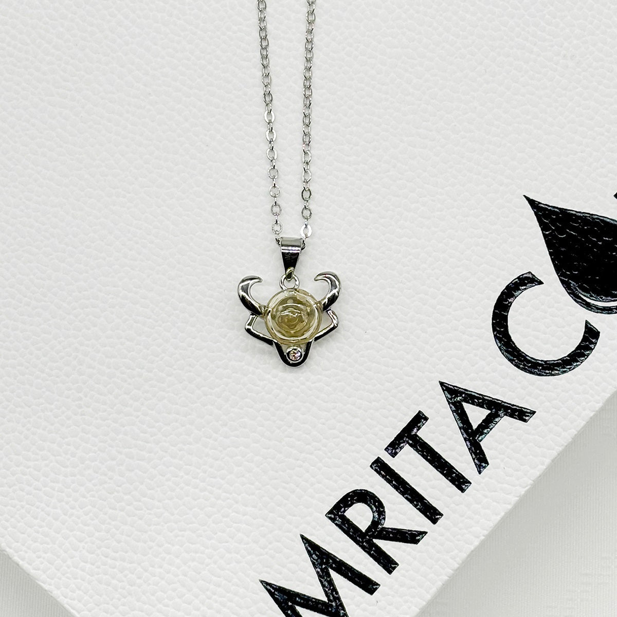 Sterling Silver Zodiac Aroma Necklace - Taurus April - May | Perfect Birthday Gift | Energy & Healing | Diffuse on the go