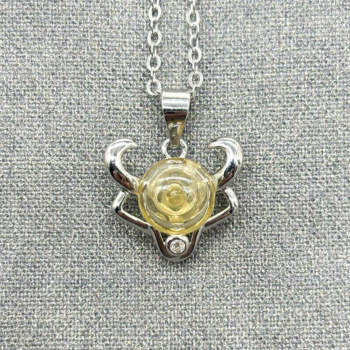 Sterling Silver Zodiac Aroma Necklace - Taurus April - May | Perfect Birthday Gift | Energy & Healing | Diffuse on the go