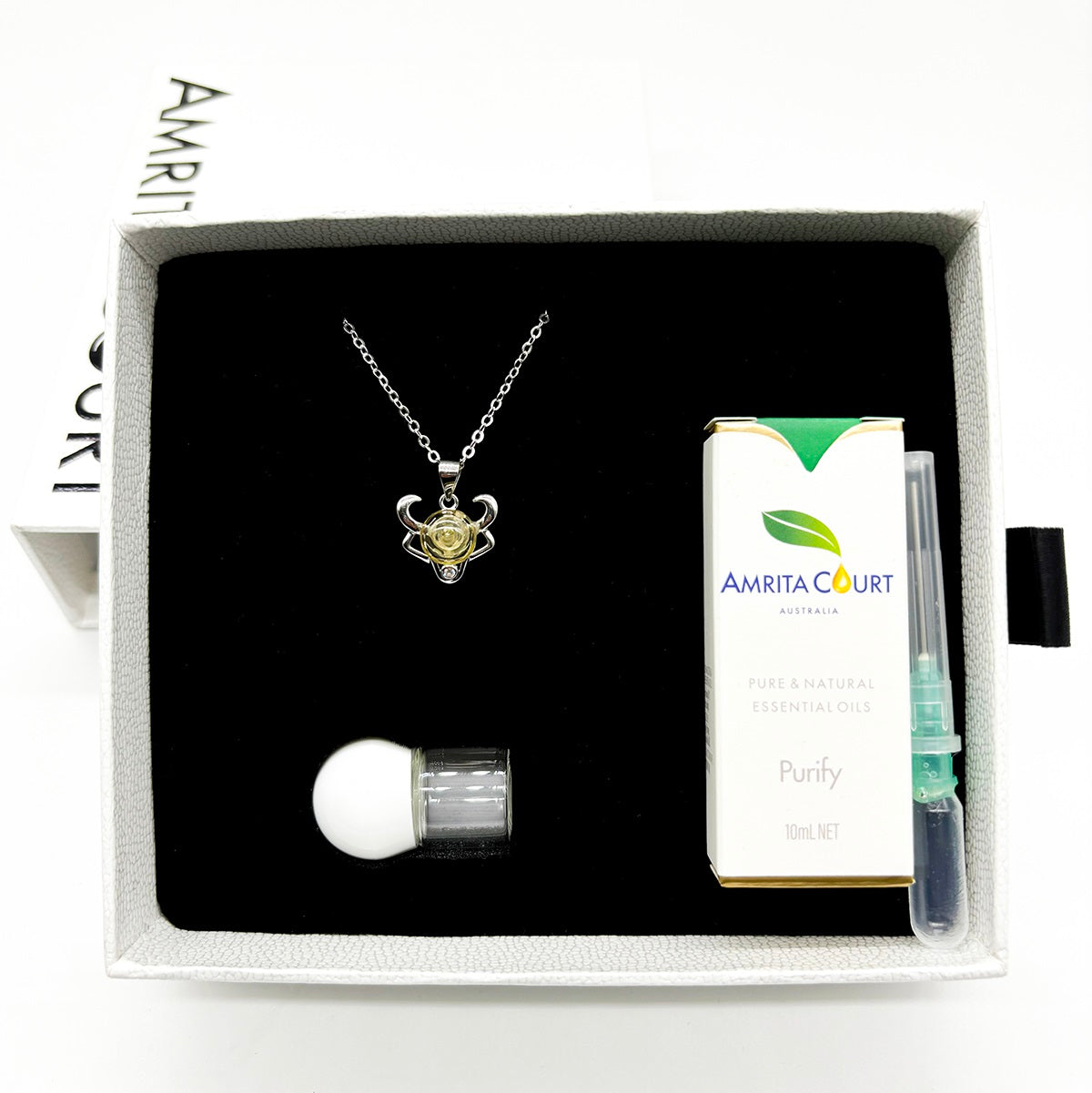 Sterling Silver Zodiac Aroma Necklace - Taurus April - May | Perfect Birthday Gift | Energy & Healing | Diffuse on the go