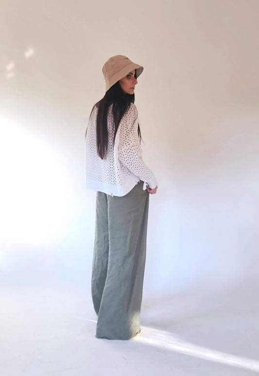Maglione Traforato in Cotone - Fabiana