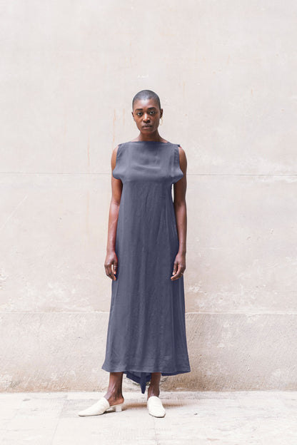 Sleeveless Bemberg Maxi Dress-1