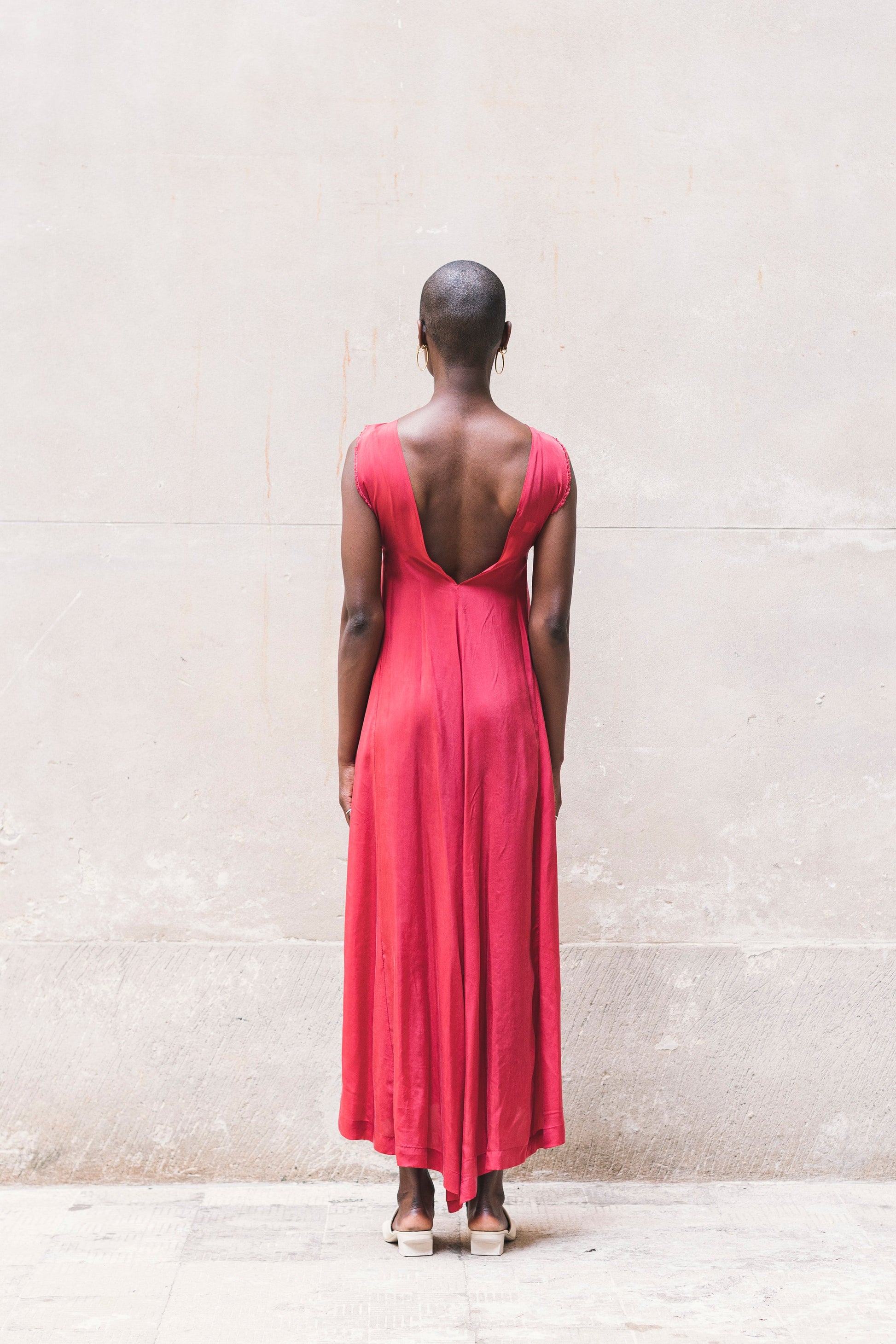 HOUMI DRESS 100% BEMBERG Cyclamen/Powder Pink-0