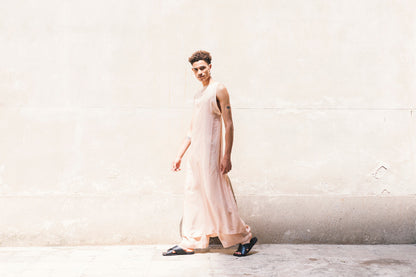 HOUMI DRESS 100% BEMBERG Cyclamen/Powder Pink-4