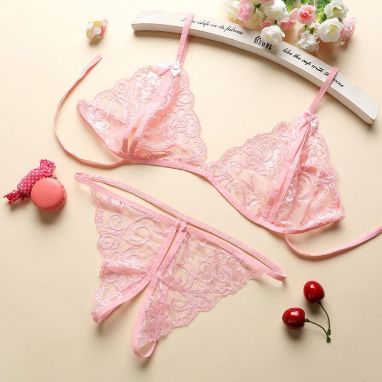 2-Piece That Is Rich Bra and Crotchless G-String Set - One Size-5