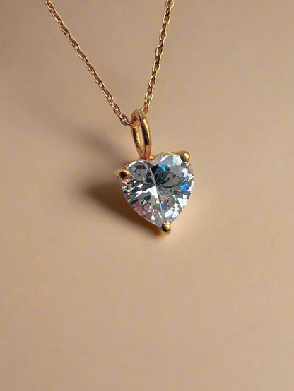 April Birthstone Chain Necklace-1