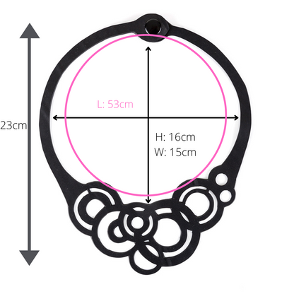 Circular Rubber Necklace