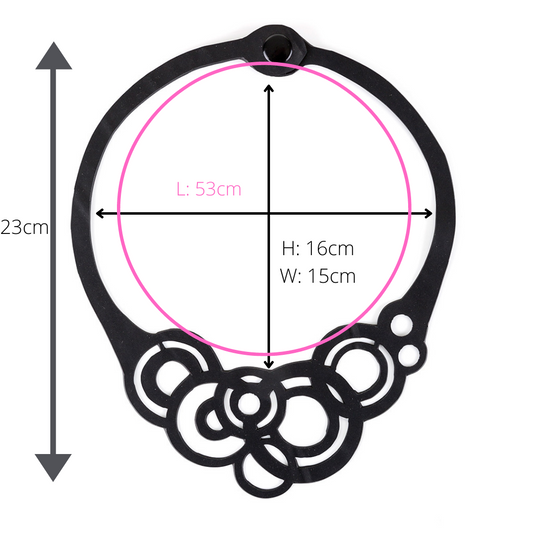 Circular Rubber Necklace