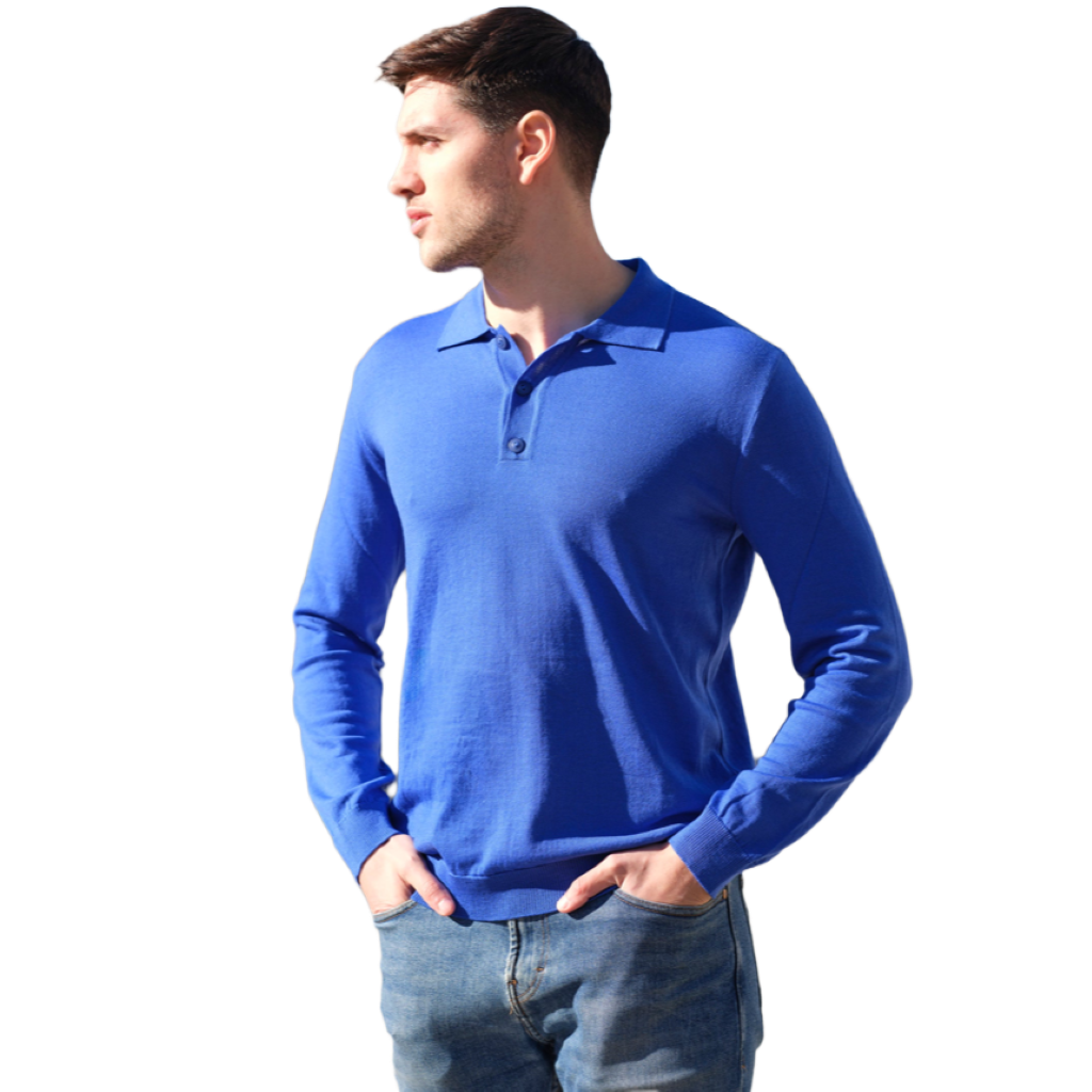 Men's lightweight extrafine merino wool sweater