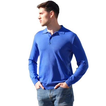 Men's lightweight extrafine merino wool sweater