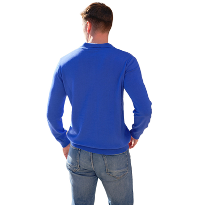 Men's lightweight extrafine merino wool sweater