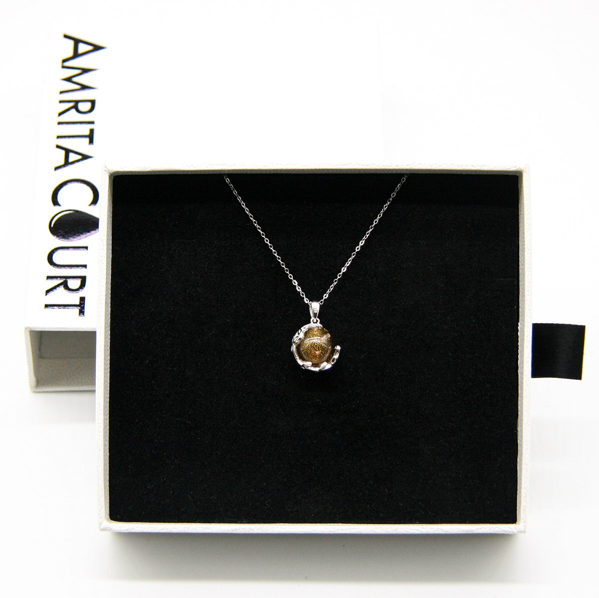 Planet Murano Aroma Necklace - Plutonian Amethyst | Energy & Healing | Diffuse on the go