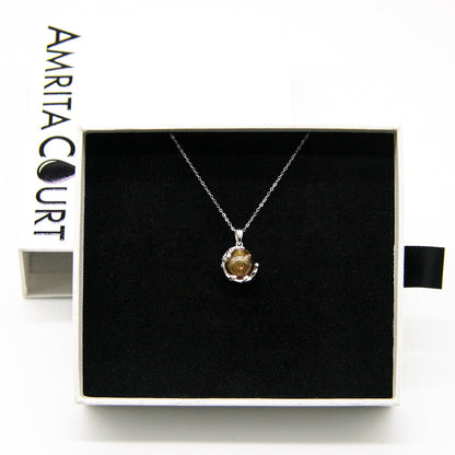 Planet Murano Aroma Necklace - Plutonian Amethyst | Energy & Healing | Diffuse on the go