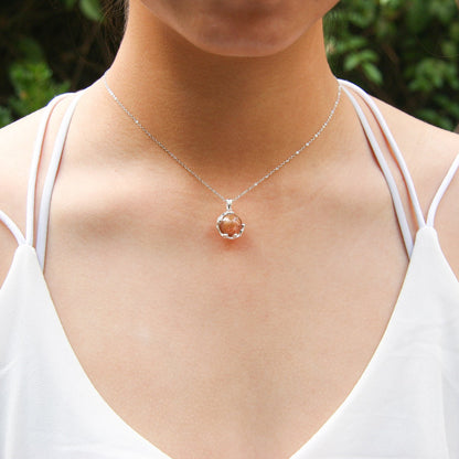 Planet Murano Aroma Necklace - Plutonian Amethyst | Energy & Healing | Diffuse on the go