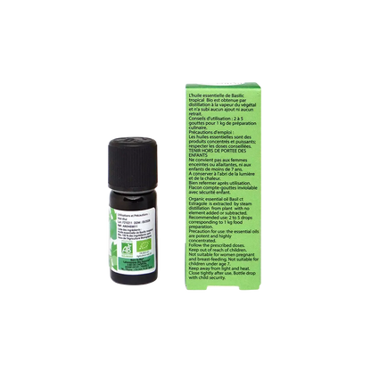 Huile essentielle Basilic tropical Certifiée Bio