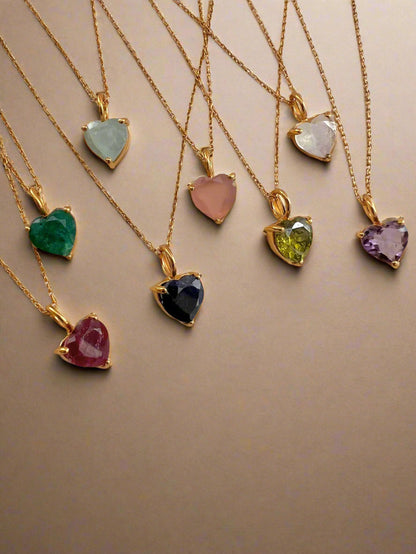 April Birthstone Chain Necklace-3