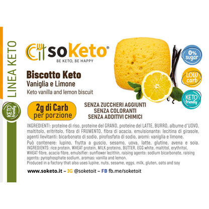 Keto Vanilla and Lemon Cookies
