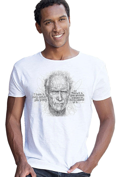 Clint Eastwood Art. Color 18-26 Uomo Fashion 100% Cotone Fiammato
