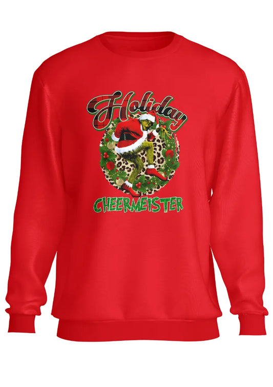 Felpa a Girocollo Rossa il Grinch Christmass Style