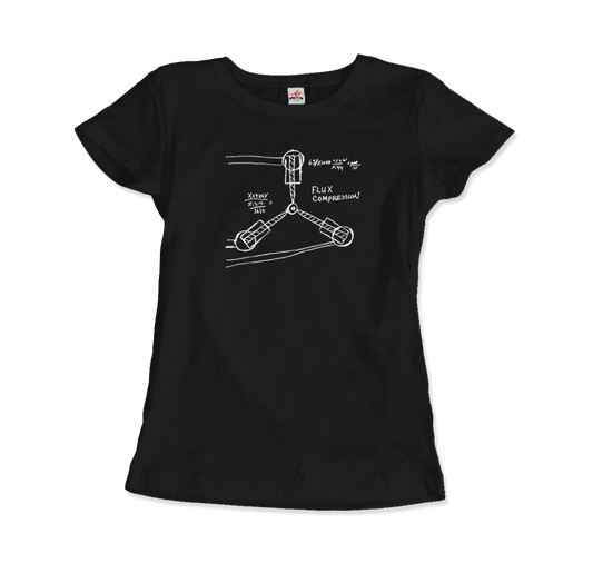 Flux Capacitor Sketch from Back to the Future T-Shirt