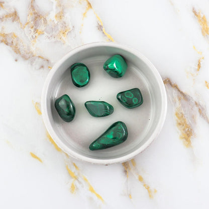 Pierre roulée en Malachite