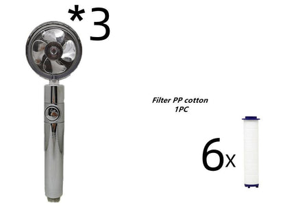 Revitalizing High-Pressure Water-Saving Shower Head