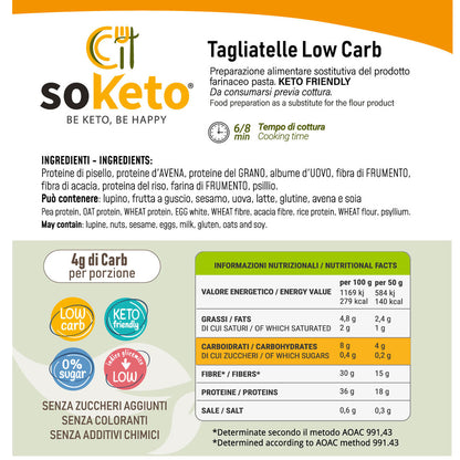 Tagliatelle Cheto Low carb 250gr