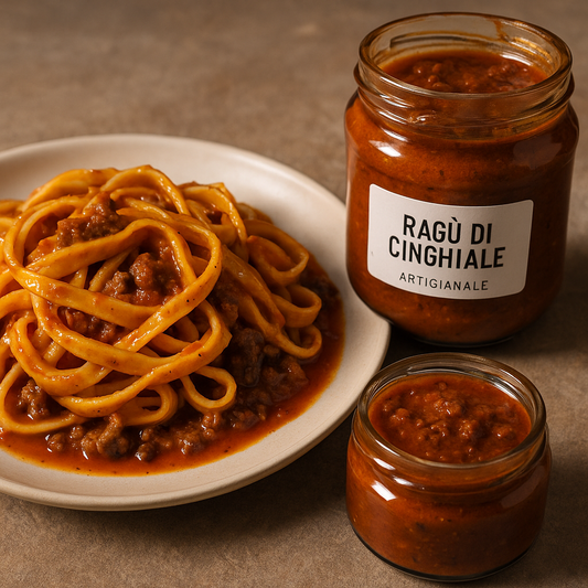 Gluten-Free Fettuccine with 0% Sugar and Homemade Wild Boar Ragù – Gourmet Kit Ready in 5 Minutes